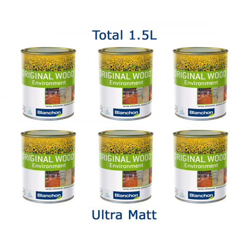 Blanchon Biobased Original Wood Environment 1.5 ltr (six 0.25 ltr cans) ULTRA MATT  03711797 (BL)